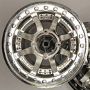 Power Wheels Chrome Front Rim Hubcap Part W2602-6479 for Dune Model Magic Cars 1