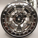 Power Wheels Chrome Front Rim Hubcap Part W2602-6479 for Dune Model Magic Cars 2
