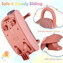 Pink Push Along Scoot Car Toy for Girls Aged 18-36 Months Magic Cars 4