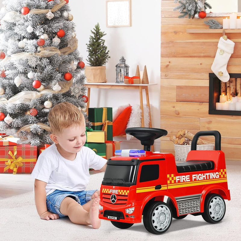 Ride-On Fire Truck with Sliding and Walking Features for Toddlers Magic Cars 2