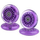 Gladeer 90mm Polyurethane Replacement Wheels for Wiggle Cars - Purple Magic Cars 1