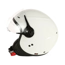 Gloss White 3/4 Helmet with Shield - DOT - image 2