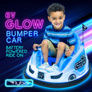 6V Battery-Powered Blue Bumper Car Ride-On with 3 Light Patterns for Ages 1.5+ Magic Cars 1