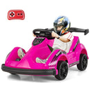 6V Battery-Powered Kids Ride-On Kart with Remote Control and Safety Belt Pink Magic Cars 0