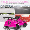 6V Battery-Powered Kids Ride-On Kart with Remote Control and Safety Belt Pink Magic Cars 6