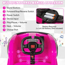 6V Battery-Powered Kids Ride-On Kart with Remote Control and Safety Belt Pink Magic Cars 9
