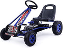 Pedal-Powered Kids Ride-On Kart with 4 Wheels and 2-Position Adjustable Seat for Outdoor Racing Magic Cars 1