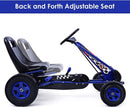 Pedal-Powered Kids Ride-On Kart with 4 Wheels and 2-Position Adjustable Seat for Outdoor Racing Magic Cars 3