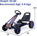 Pedal-Powered Kids Ride-On Kart with 4 Wheels and 2-Position Adjustable Seat for Outdoor Racing Magic Cars 4