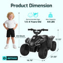 Toddler Ride-On Toy, 12V Battery Life up to 80 Minutes, Speed Limit 1.5 MPH Magic Cars 6