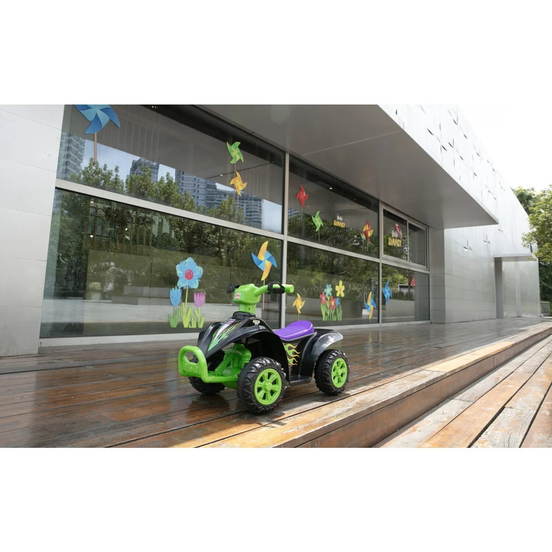 quad monsters Grave Digger 6V Battery-Powered Monster Truck Quad for 18+ Month Kids