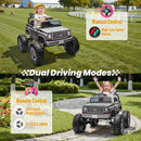 Gray 24V Chevrolet Cheyenne Kids Electric Ride-On Truck with Parental Control Magic Cars 3