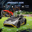 Gray Lamborghini-Style Kids Ride-On Car with 2 Motors and Remote Control for Drifting Fun Magic Cars 1