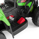 12V Green Electric Ride-On Excavator with Remote Control for Kids Magic Cars 14