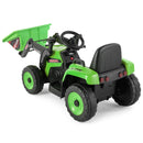 12V Green Electric Ride-On Excavator with Remote Control for Kids Magic Cars 18