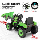 12V Green Electric Ride-On Excavator with Remote Control for Kids Magic Cars 6