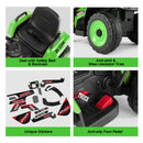 12V Green Electric Ride-On Excavator with Remote Control for Kids Magic Cars 7