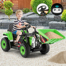 12V Green Electric Ride-On Excavator with Remote Control for Kids Magic Cars Variant 0