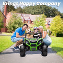 Green 24V Electric UTV Truck for Kids with 3 Speed Options and Remote Control Magic Cars 1