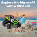 Green 24V Electric UTV Truck for Kids with 3 Speed Options and Remote Control Magic Cars 2
