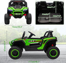 24V Green Electric Kids Ride-On UTV Car 4-Wheeler Off-Road with Remote Control Magic Cars 3