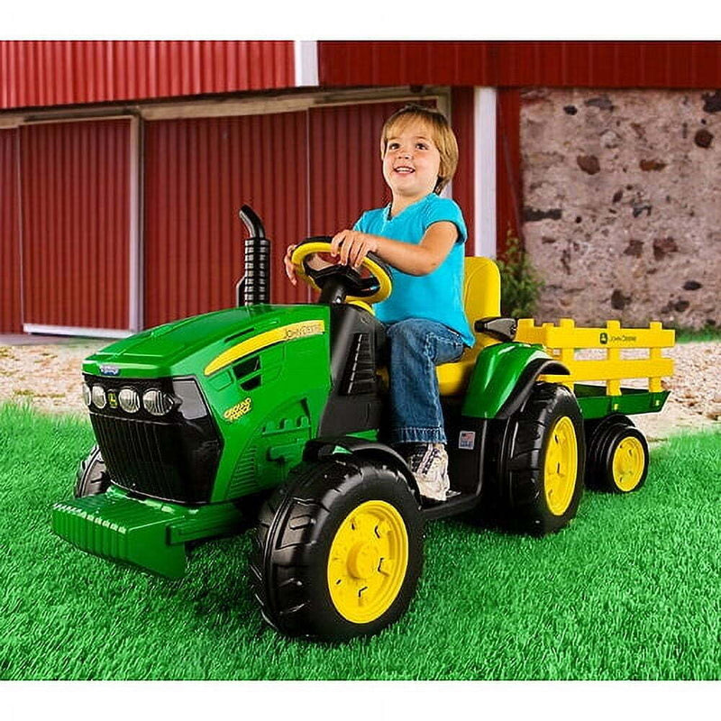 12-Volt Ride-On Tractor for Kids Ages 3-7 with Adjustable Seat and 85 lbs Weight Capacity Magic Cars 1