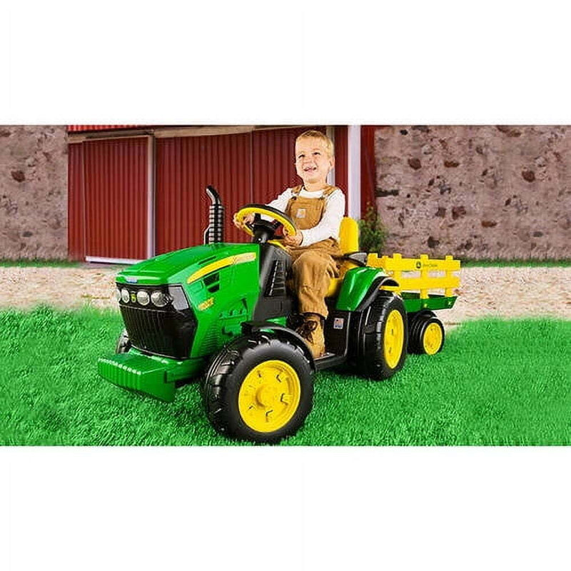 12-Volt Ride-On Tractor for Kids Ages 3-7 with Adjustable Seat and 85 lbs Weight Capacity Magic Cars 2