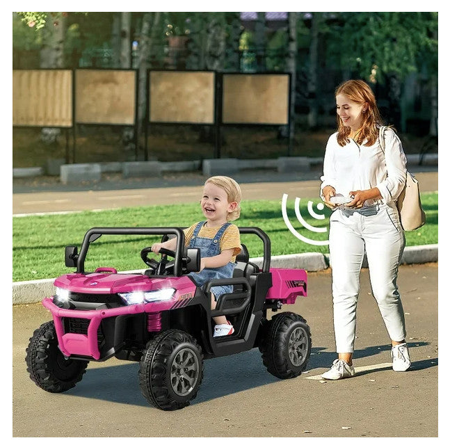 24V Electric Kids Ride-On Dump Truck with Remote Control and 2-Seater Capacity Magic Cars 5