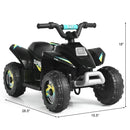 6V Black Electric Quad ATV Ride-On for Kids Magic Cars 2