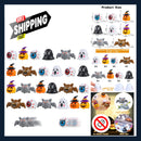 Assorted 24-Pack Halloween Pull Back Cars Featuring Ghosts, Pumpkins, Eyeballs, and Bats for Kids Magic Cars Variant 0