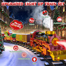 Illuminated Hanging Christmas Train Set with Light, Sound, Smoke, and Music Magic Cars 1