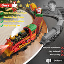 Illuminated Hanging Christmas Train Set with Light, Sound, Smoke, and Music Magic Cars 2