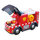 Hape Red Fire Truck with Siren and Sound Effects - For Ages 3 and Up Magic Cars 2