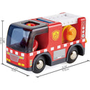 Hape Red Fire Truck with Siren and Sound Effects - For Ages 3 and Up Magic Cars 6