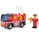 Hape Red Fire Truck with Siren and Sound Effects - For Ages 3 and Up Magic Cars Variant 0