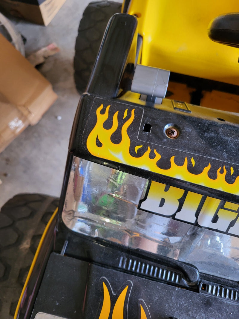 Vintage Style Power Wheels Bigfoot 4x4 Battery-Powered Kids Ride-On Truck Magic Cars 4