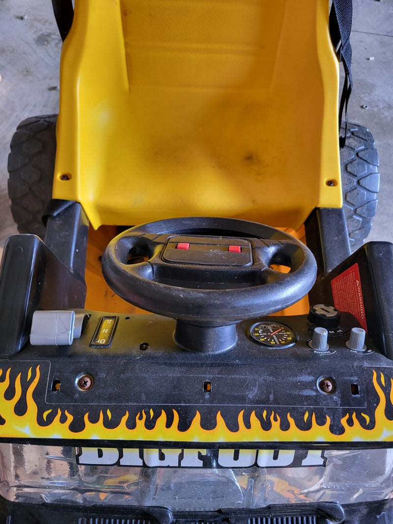 Vintage Style Power Wheels Bigfoot 4x4 Battery-Powered Kids Ride-On Truck Magic Cars 5