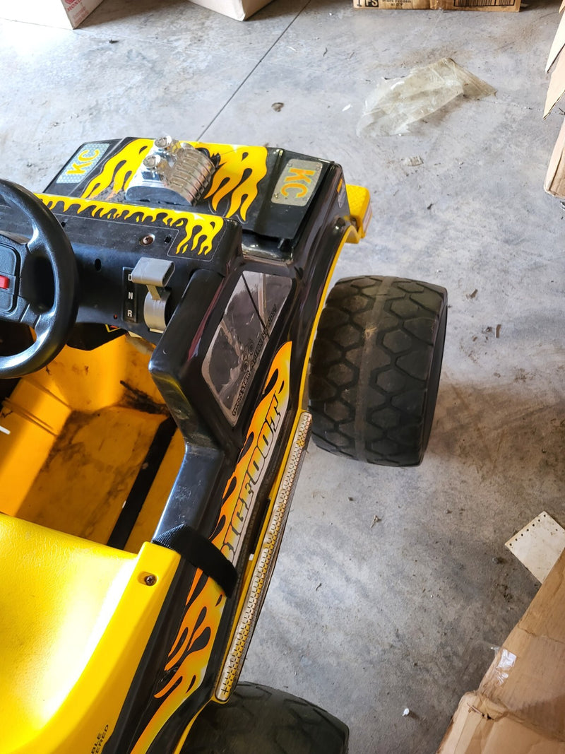 Vintage Style Power Wheels Bigfoot 4x4 Battery-Powered Kids Ride-On Truck Magic Cars 8