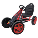 Hurricane Racing Go Kart with Low Profile Rubber Tires and Handbrake Design in Red Magic Cars 9