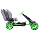 Sirocco Racing Clutch-Free Go-Kart with Low Profile Rubber Tires in Green Magic Cars 2