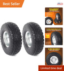 10-Inch Heavy-Duty Solid Rubber Replacement Tire for Dolly and Wheelbarrow Magic Cars 0