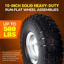 10-Inch Heavy-Duty Solid Rubber Replacement Tire for Dolly and Wheelbarrow Magic Cars 4