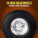 10-Inch Heavy-Duty Solid Rubber Replacement Tire for Dolly and Wheelbarrow Magic Cars 5