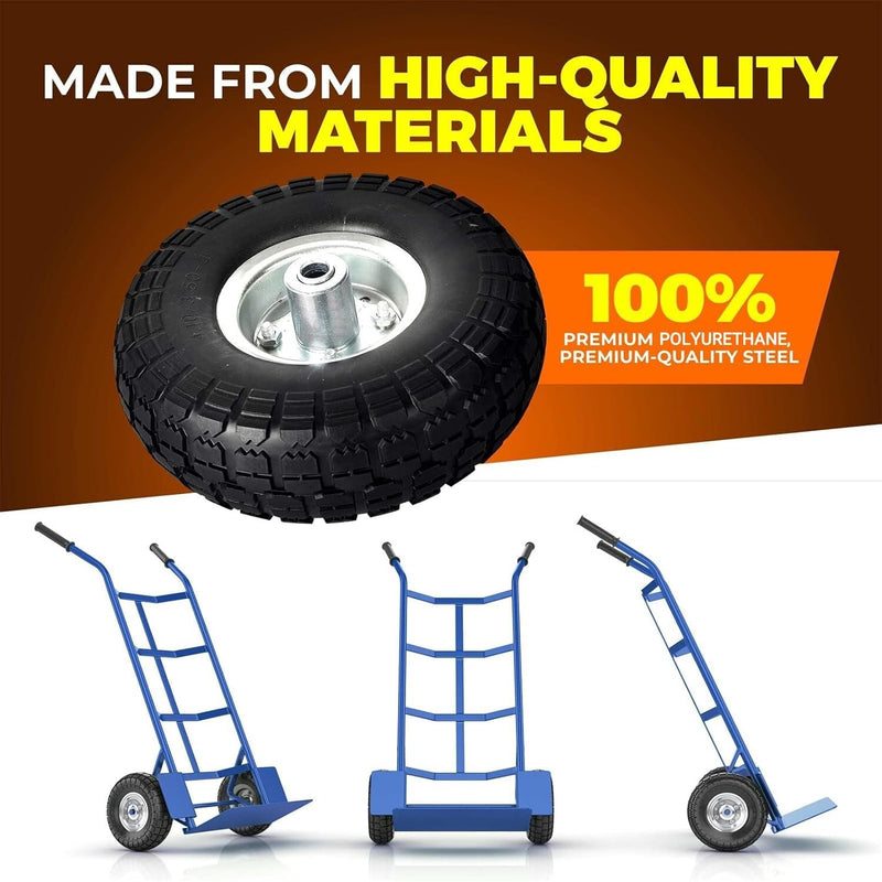 10-Inch Heavy-Duty Solid Rubber Replacement Tire for Dolly and Wheelbarrow Magic Cars 6