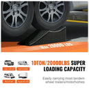 Heavy Duty Portable Tandem Wheel Change Ramp with Anti-Slip Design 20000 lbs Capacity Magic Cars 2
