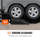 Heavy Duty Portable Tandem Wheel Change Ramp with Anti-Slip Design 20000 lbs Capacity Magic Cars 3