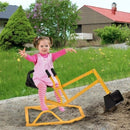 Durable Yellow Sand Excavator Ride-On Toy for Kids Magic Cars 3
