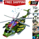 Army Helicopter Toy for Kids Ages 3-7 with Lights Magic Cars Variant 0