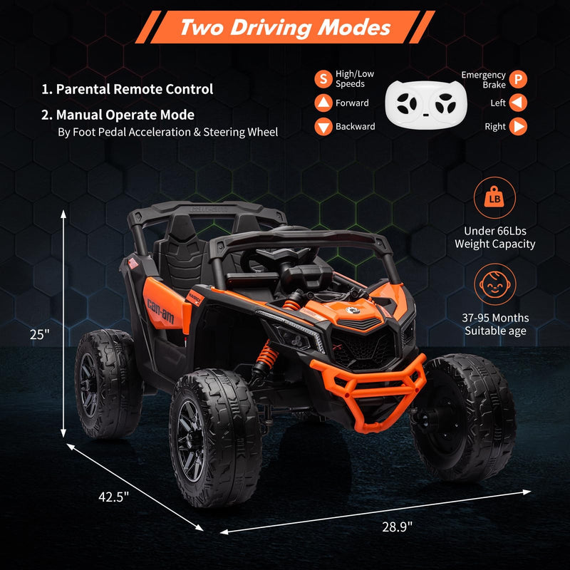 12V 7AH Electric Off-Road UTV Ride-On Car for Kids with Remote Control Magic Cars 14