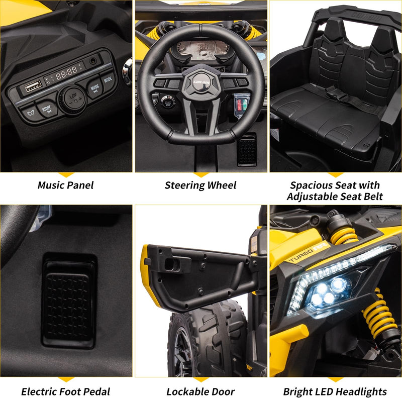 12V 7AH Electric Off-Road UTV Ride-On Car for Kids with Remote Control Magic Cars 17